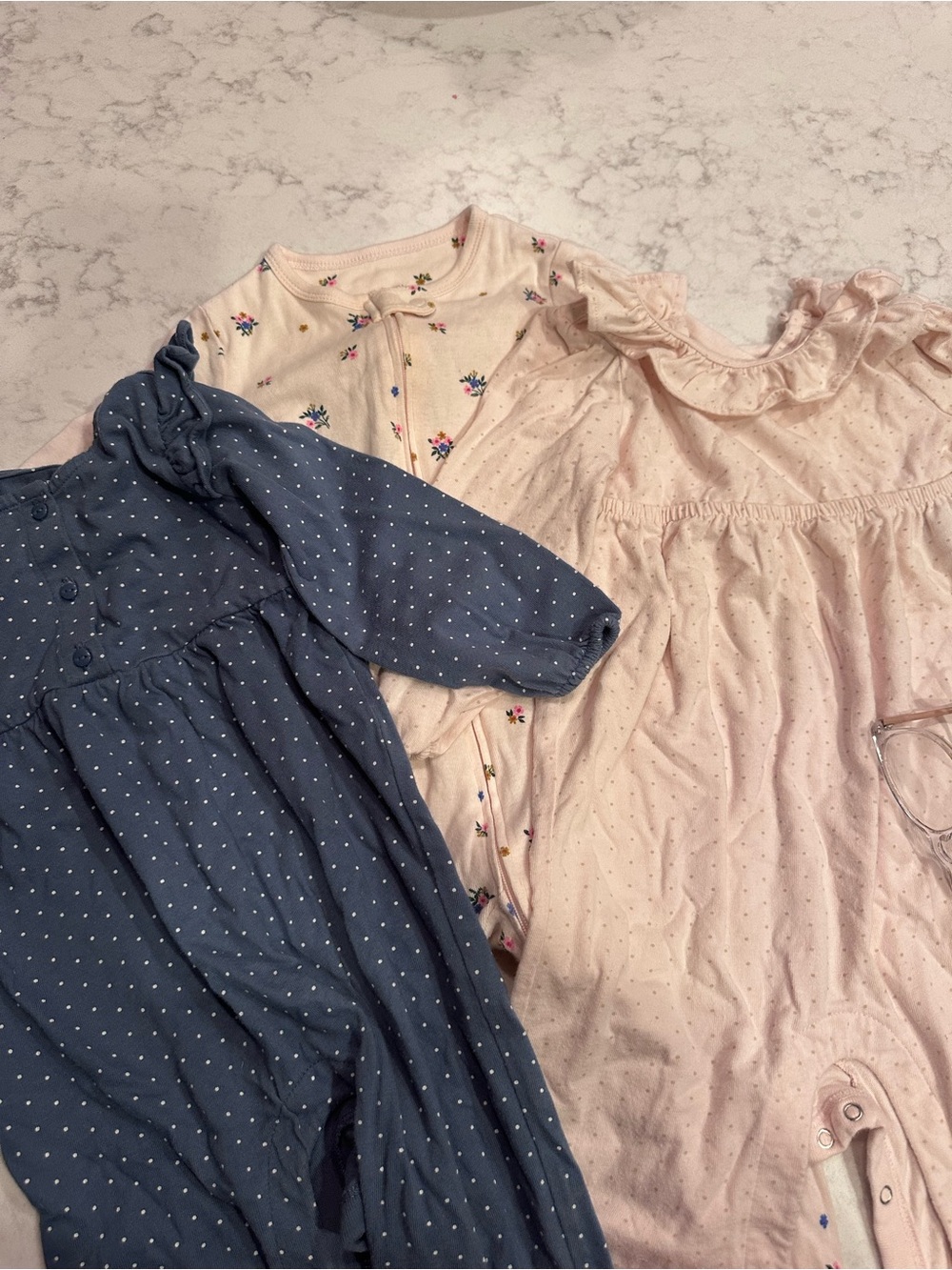 GAP Girls Sleepwear Set - Navy Blue and Light Pink